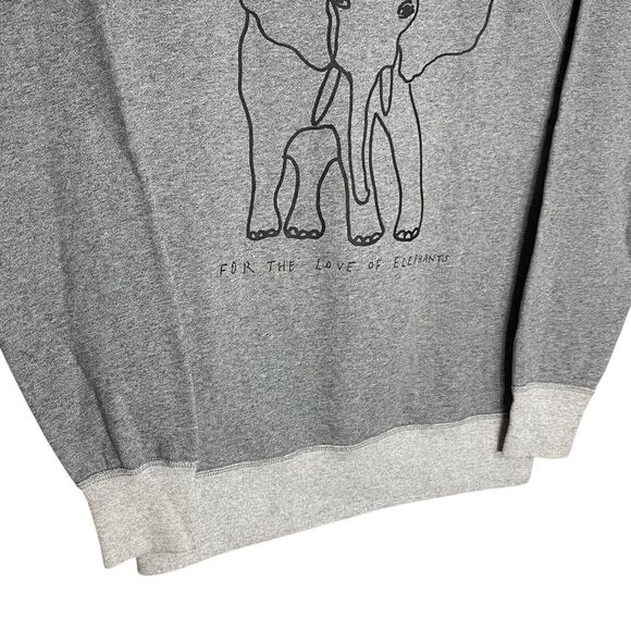 J Crew Sweatshirt XXS David Sheldrick Elephant Wildlife Trust Garments for Good - Picture 5 of 12
